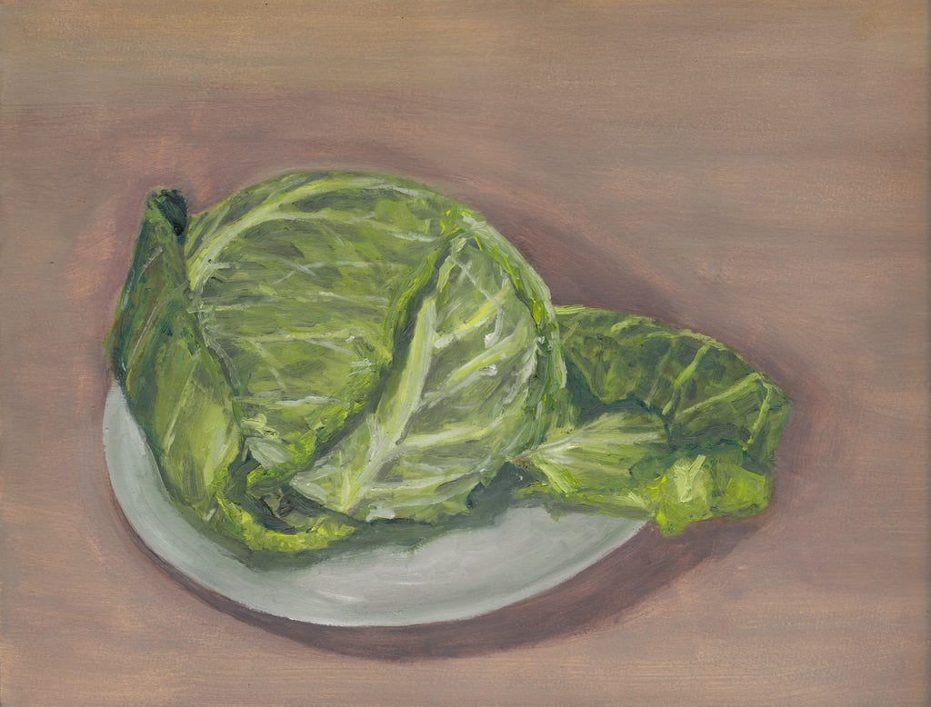 Savoy Cabbage Oil Painting