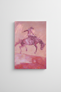 Red Rodeo Oil Painting
