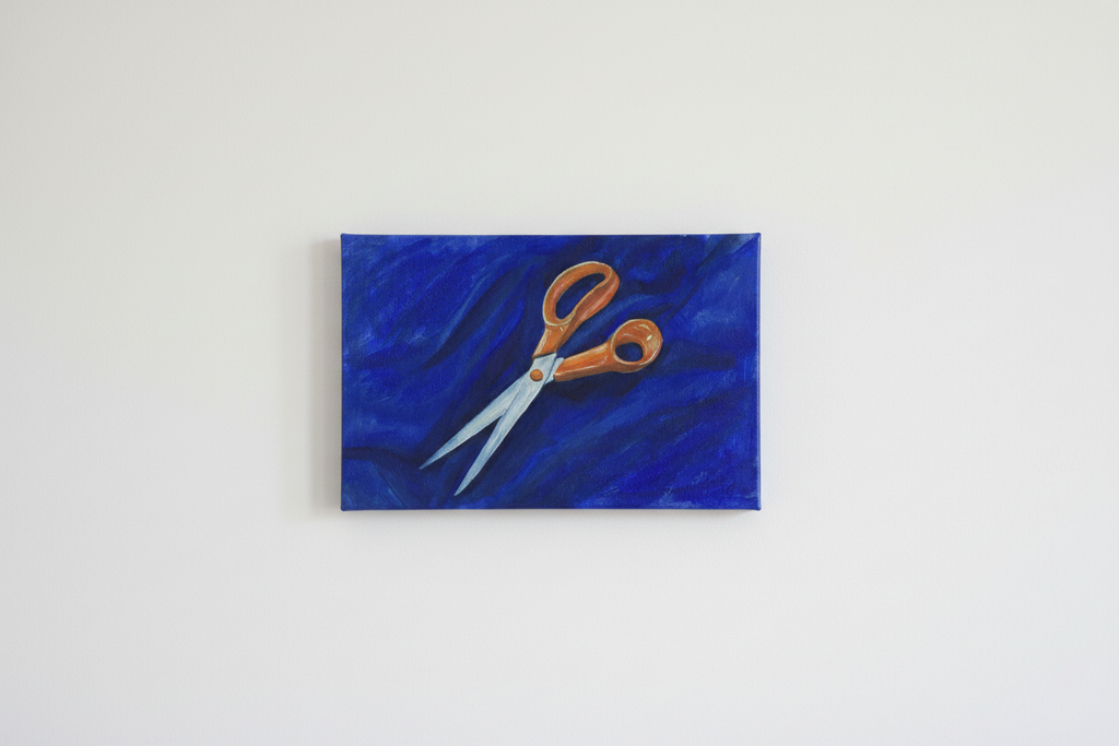 Scissors Oil Painting