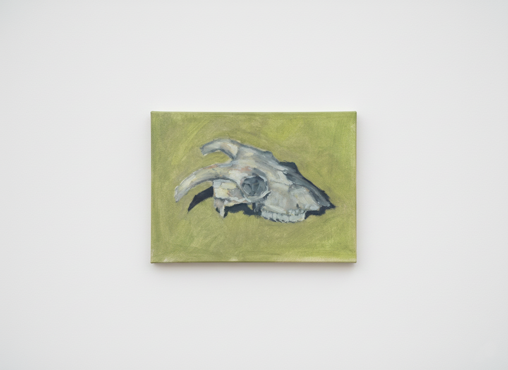 Sheep skull Oil Painting