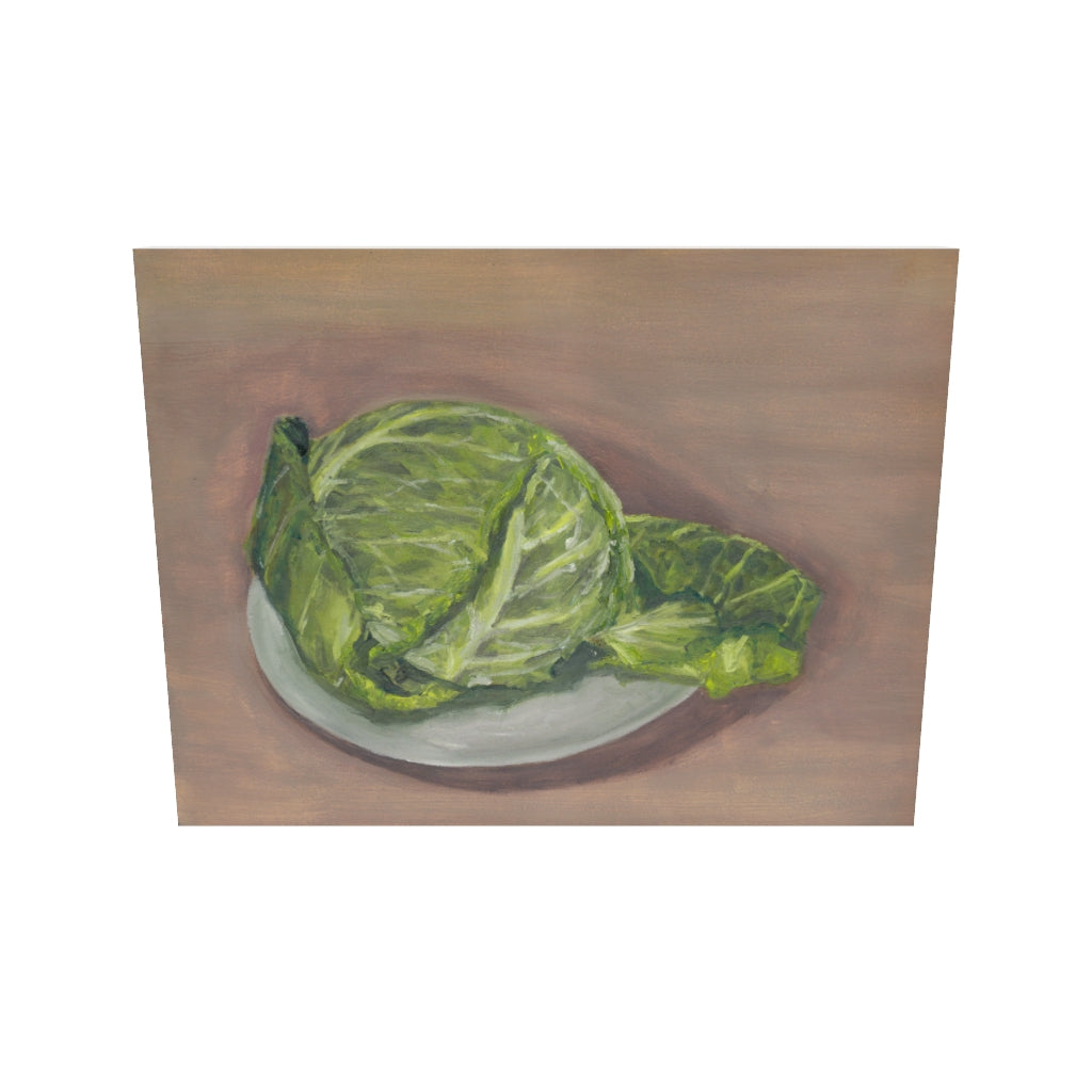 Savoy Cabbage Oil Painting